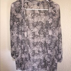 Snake Print Kimono